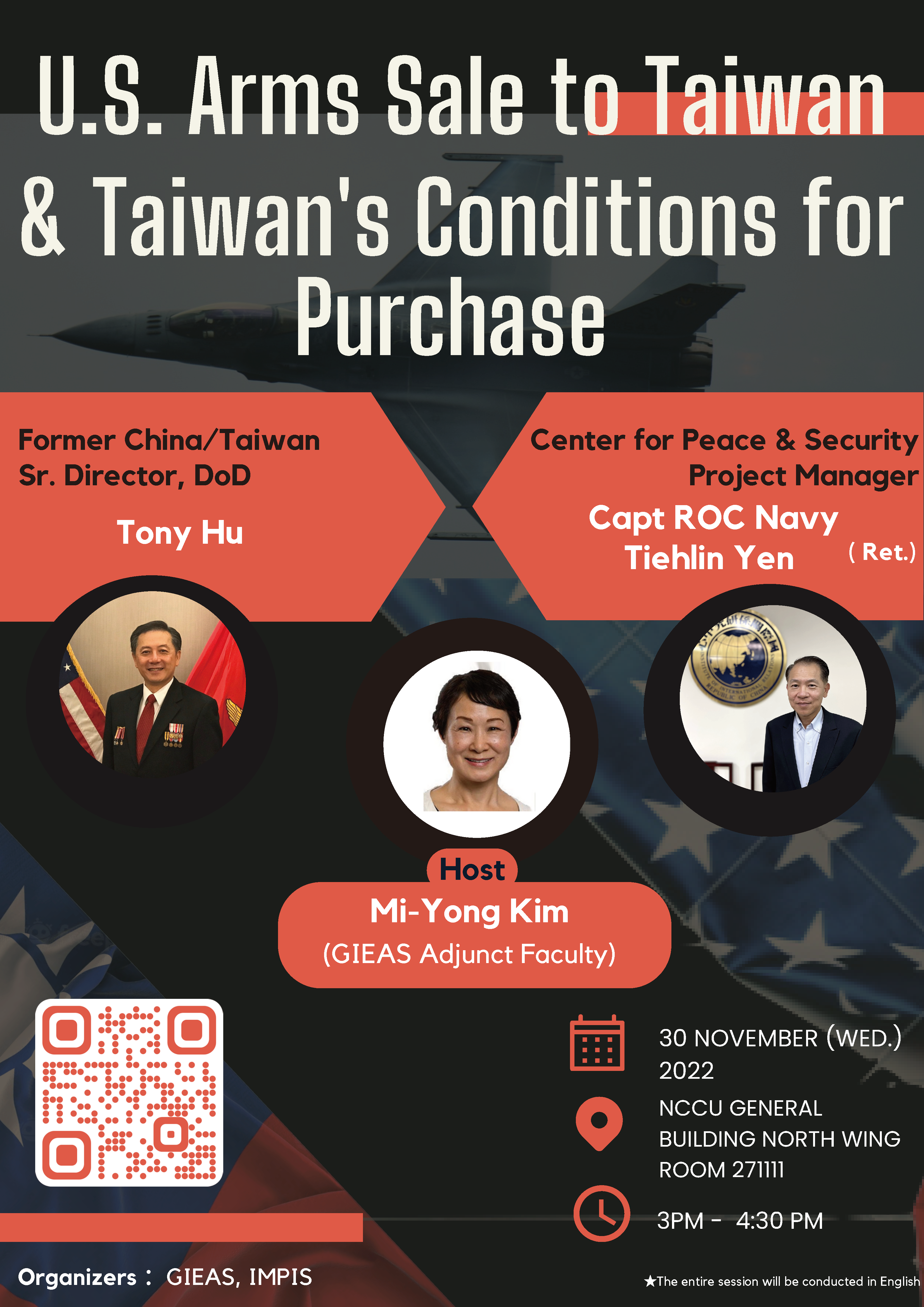 [Speech] U.S. Arms Sale to Taiwan & Taiwan‵s Conditions for Purchase